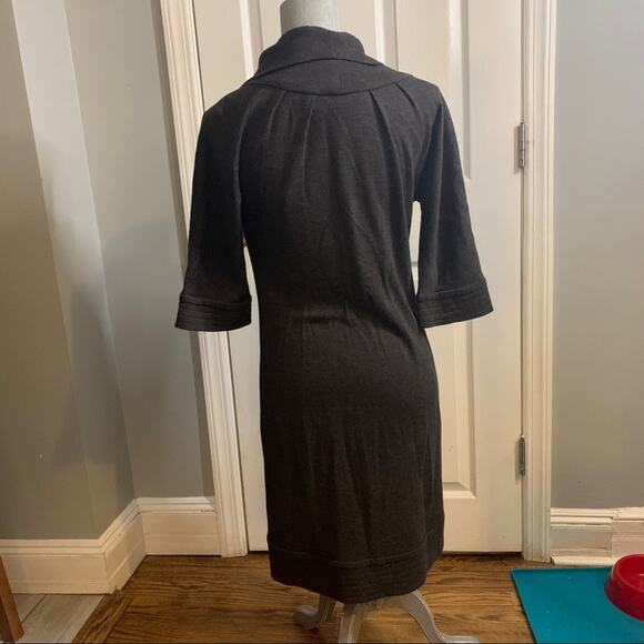 Yigal Azrouel Gray Wool Blend Cowl Neck Dress 2 - Picture 13 of 13